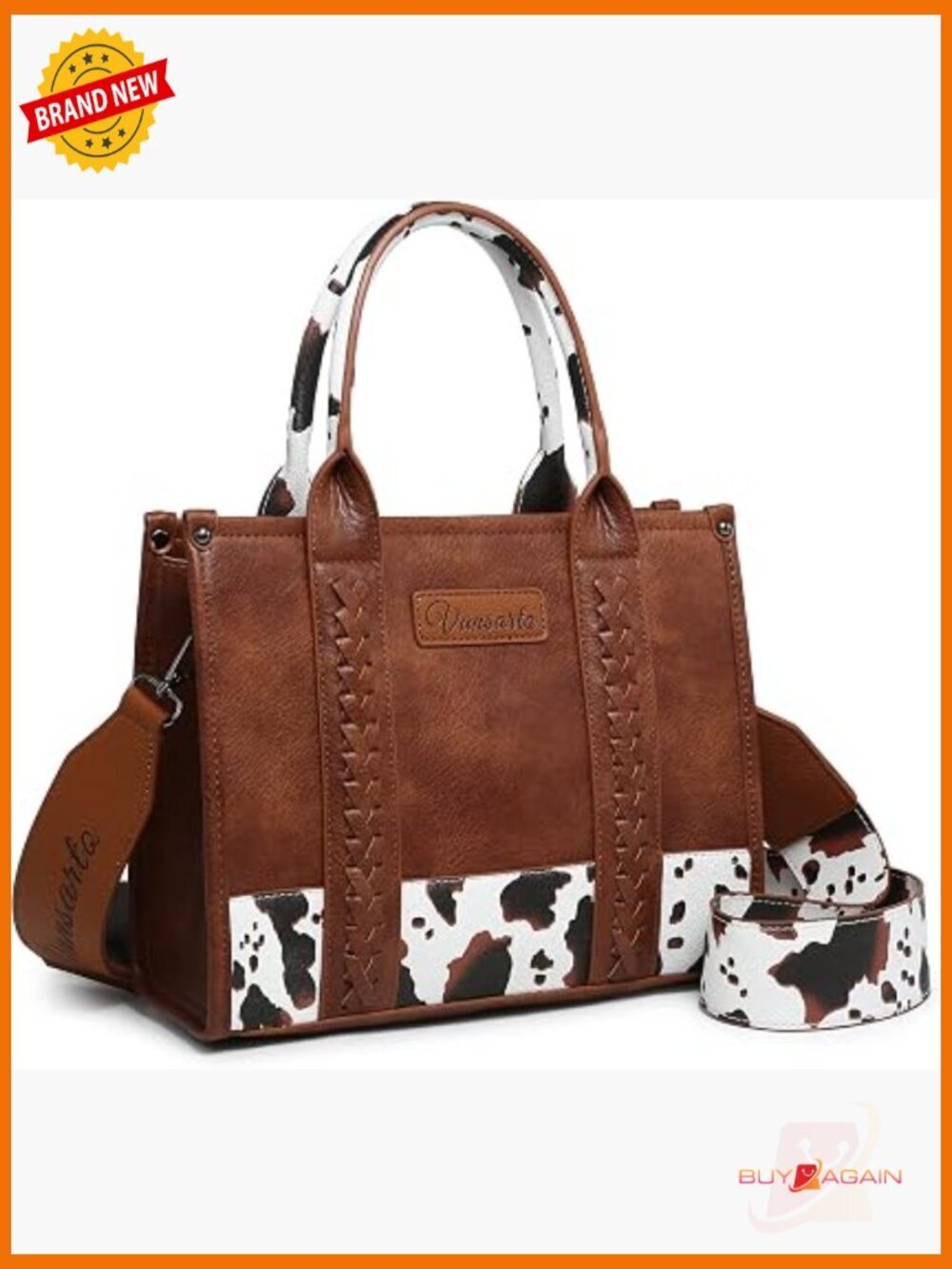Top Handle Satchel Purse Boho Shoulder Tote Bag with Wristlet